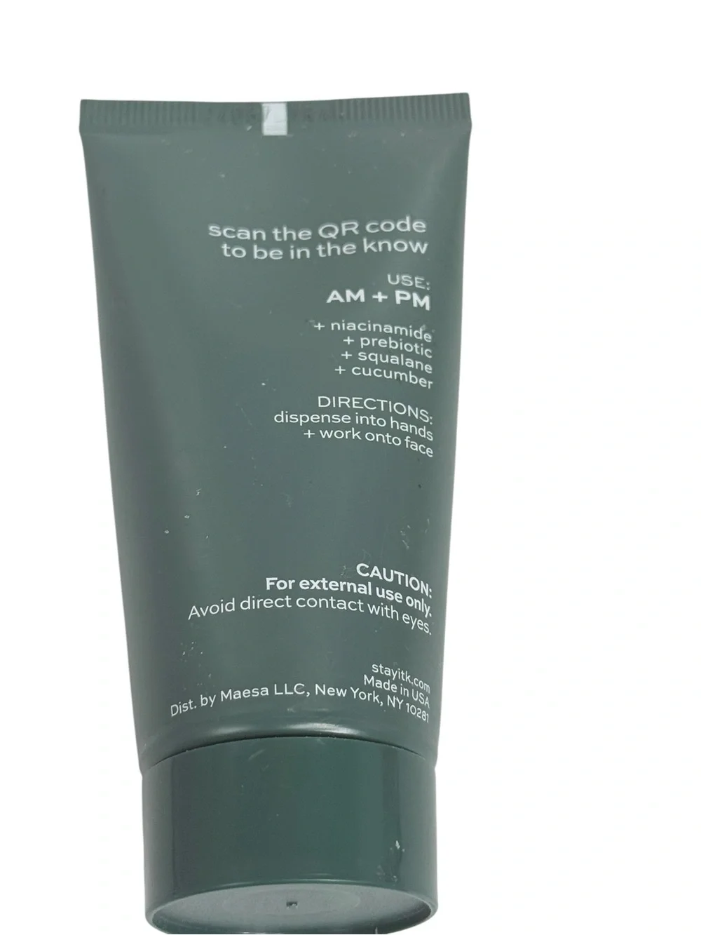 Itk jeans Prebiotic Gel Moisturizer hydrates  2 oz